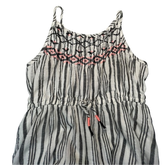 Cat & Jack Striped Kids Dress with Pink Accents Size: M (8) - Picture 3 of 10